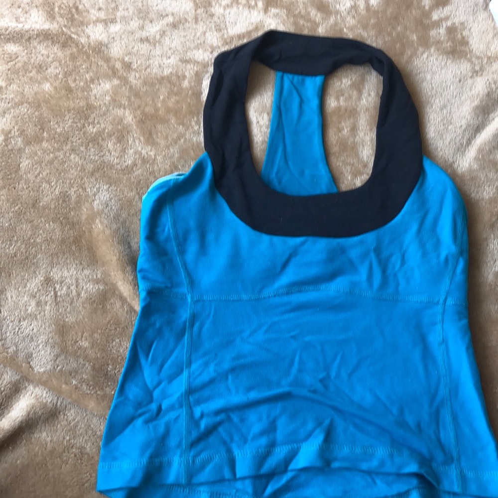 Blue sports top